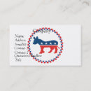 Search for democratic business cards Donkey