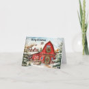 Search for red barn christmas cards Rural