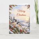 Search for chickadee christmas cards Winter birds
