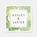 Search for palm leaf napkins Hawaii