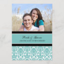 Search for teal engagement party invitations Damask