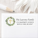 Search for elegant cross return address labels Christening