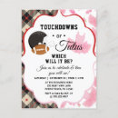 Search for touchdowns or tutus Gender reveal baby shower