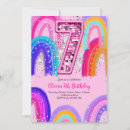 Search for 7th birthday invitations Glitter