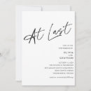 Search for finally wedding invitations Modern calligraphy
