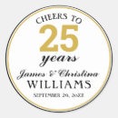 Search for 25 year anniversary stickers Elegant
