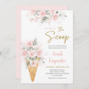 Search for ice cream baby girl shower invitations Pink