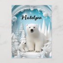 Search for polar bear postcards Snow