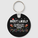 Search for football key rings Santa