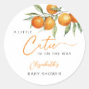 Search for orange baby shower stickers Simple
