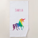 Search for rainbow unicorn beach towels Girls