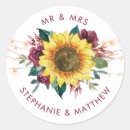 Search for rustic floral wedding stickers Burgundy