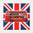 Search for red bus magnets United kingdom