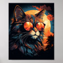 Search for cat with sunglasses art Trendy