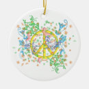 Search for peace sign christmas tree decorations Floral