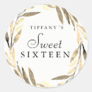 Search for leaf wreath stickers Gold