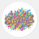 Search for fun color stickers Happy