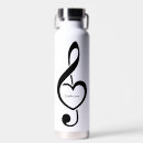 Search for music water bottles Musical notes