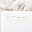 Search for gold script return address labels Chic