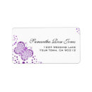 Search for dragonfly return address labels weddings Purple