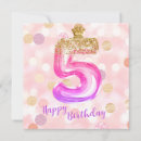 Search for girl 5th birthday cards Purple