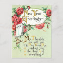 Search for happy new year day postcards Vintage