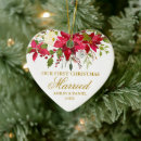 Search for gold heart christmas tree decorations Our first christmas married