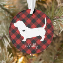 Search for hound dog christmas tree decorations Plaid