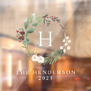 Search for merry christmas window decals Watercolor