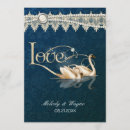 Search for blue swans wedding invitations Bird