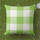 Search for green and white gingham cushions Plaid