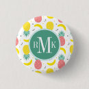 Search for tropical colours badges Pineapple