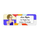 Search for funny bird return address labels Cartoon
