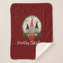 Search for christmas gnome blankets Red