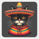 Search for mexican cat stickers Cinco de meow