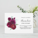 Search for bouquet birthday invitations Botanical