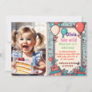 Search for two cute birthday invitations Girl 2nd birthday