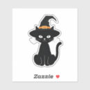 Search for scary black cat stickers Kitten