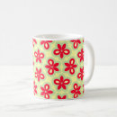 Search for floral pattern coffee mugs Red