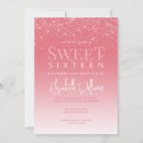 Search for glitter glam invitations Pink