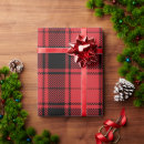 Search for black red wrapping paper Tartan