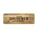 Search for wood grain return address labels Vintage