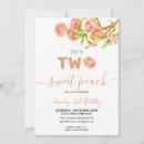 Search for sweet as a peach birthday invitations For her