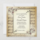Search for musical wedding invitations Music notes