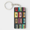 Search for retro cassette key rings Music lover