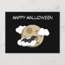 Search for happy halloween text postcards Bat