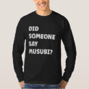 Search for musubi tshirts Hawaiian food