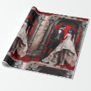 Search for goth wrapping paper Red