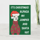 Search for alpaca christmas cards Humor