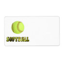 Search for softballs labels Sport
